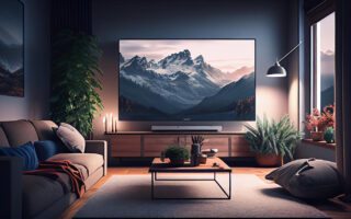 TV grande 65 polegadas