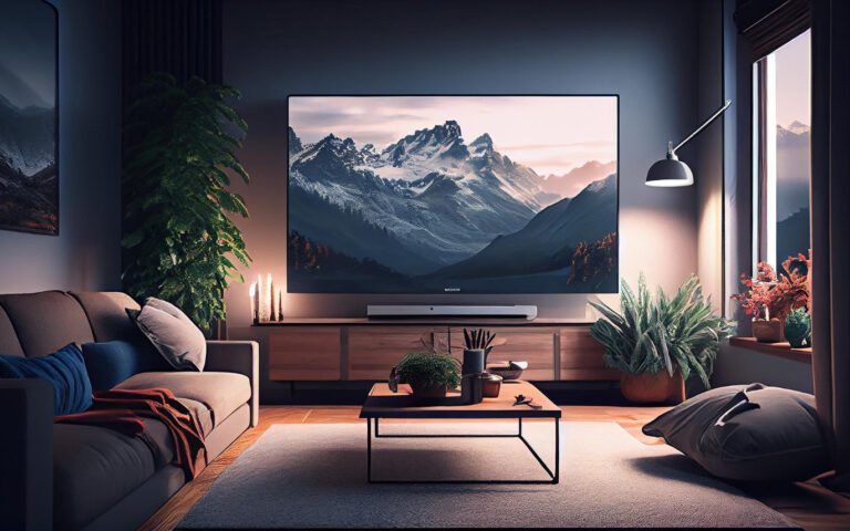 TV grande 65 polegadas