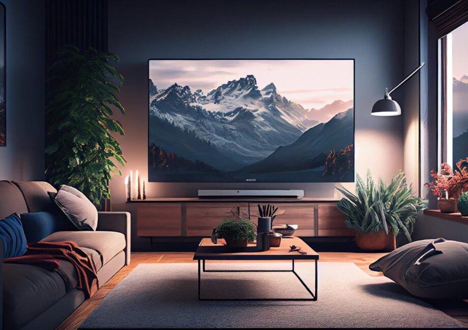 TV grande 65 polegadas